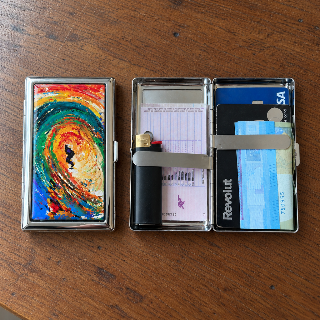 Metal Card Holder Chroma Wave