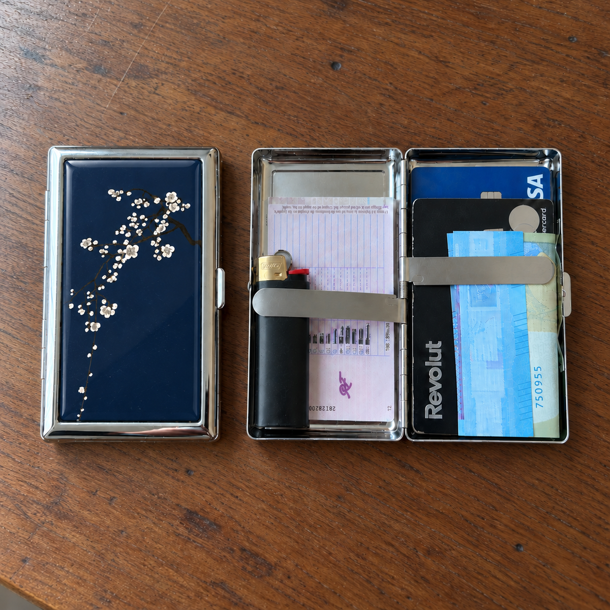 Porte-cartes Midnight Blossom